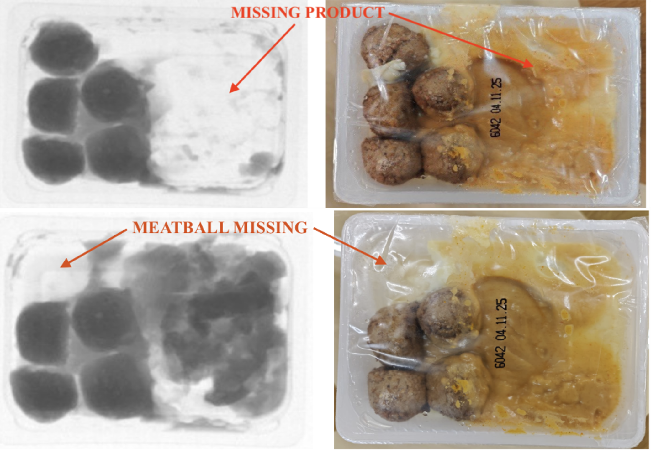 Missing product detection in food packaging